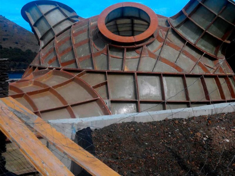 Encofrado perdido paramétrico para la construcción de El Bulli, de Ruiz-Geli, fabricado por RB Composites y EXarchitects