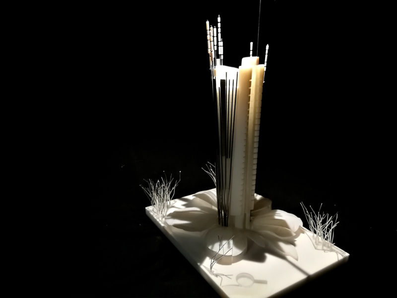 Maqueta de arquitectura realizada con fabricación digital por EXarchitects para Andrés Perea, Elena Suárez y Rafael Torrelo Arquitectos