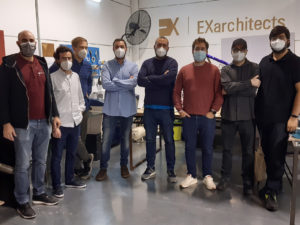 BLOG_-iAtelier_Fundesarte-EOI_EXarchitects-02 Foto de los equipos de EXarchitects y FABdeFAB durante iAtelier para Fundesarte y EOI