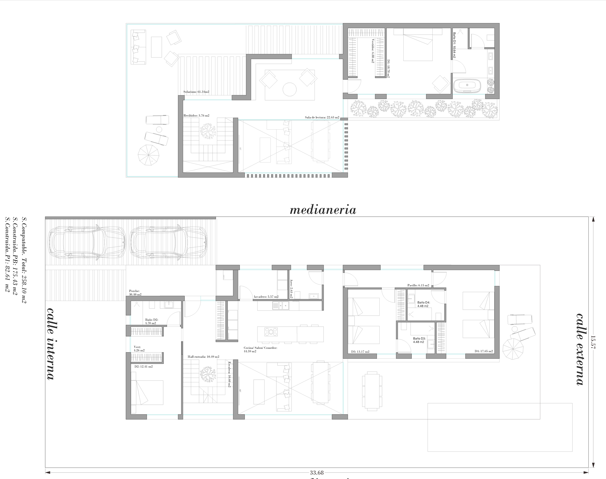 Conjunto residencial contemporáneo en Mojácar (Almería) con viviendas pareadas de líneas blancas, vegetación integrada y vistas al Mediterráneo, diseñado por EXarchitects.